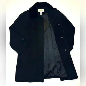 Talbots Womens Wool / Cashmere Blend  Black Winter Coat Size- 6